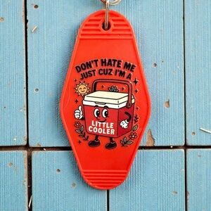 Handmade “Little Cooler” Keychain – Lightweight Funny Retro Cooler Charm